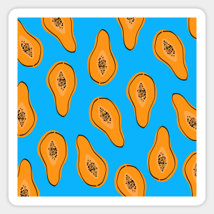 Papaya fruits pattern Sticker